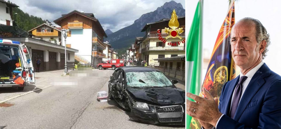 Famiglia massacrata nel Cadore: si sospetta che l'auto viaggiasse a 160 all'ora e si analizza il cellulare